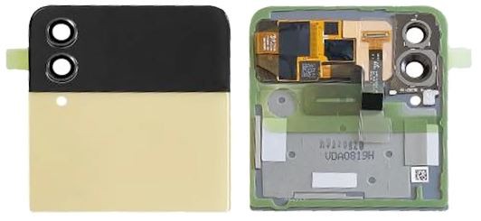 LCD screen Samsung F721 Z Flip4 5G koos touch screen koos frame (Outer) Roosa Kuldne original (used Grade C)