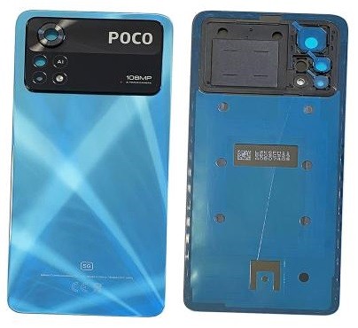 Tagakaas jaoks Xiaomi Poco X4 Pro 5G Laser Sinine original (service pack)