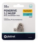 USB mälupulk Platinet Metal UDP 32GB USB 3.2 + Type-C