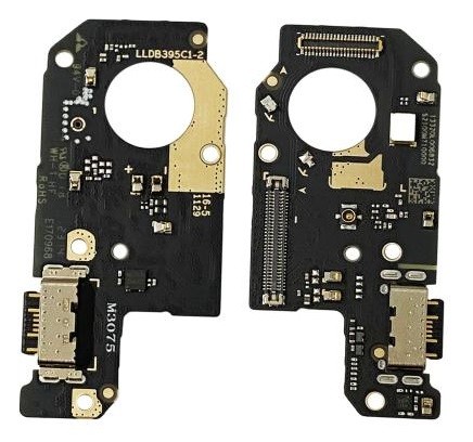 Flex Xiaomi Redmi Note 12 4G koos charging connector ja microphone, SIM card contact original (service pack)