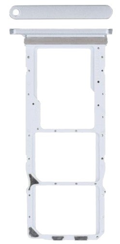 SIM card holder Samsung A057 A05S 2023 Hõbedane original (service pack)