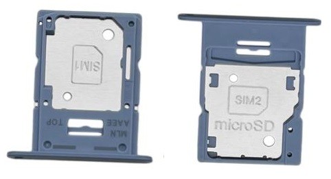 SIM card holder Samsung A155 A15 4G Sinine original (service pack)