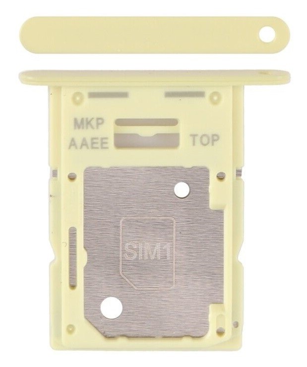 SIM card holder Samsung A156 A15 5G Kollane original (service pack)