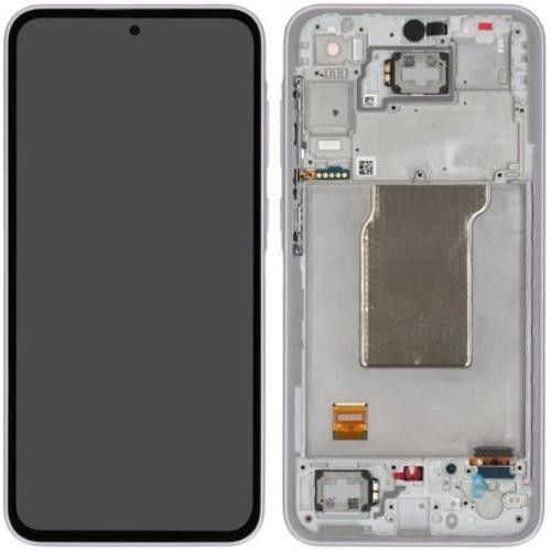 LCD screen Samsung A356 A35 5G koos touch screen ja frame Lilla original (assembled service pack)