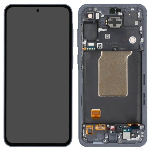 LCD screen Samsung A556 A55 5G koos touch screen ja frame Awesome Navy original (assembled service pack)