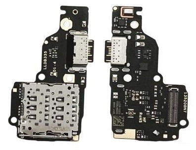 Flex Xiaomi Redmi Note 13 4G koos charging connector ja microphone, SIM card contact original (service pack)