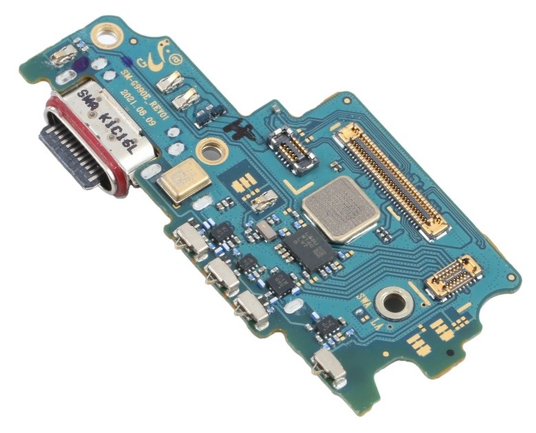 Flex Samsung G990 S21 FE 5G jaoks plugin, microphone, SIM reader original (used Grade A)