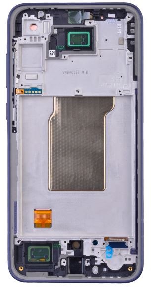 LCD screen Samsung A356 A35 5G koos touch screen ja frame Navy OLED (real size)