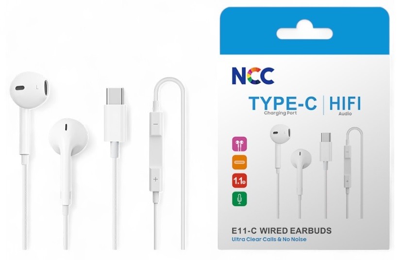 Handsfree NCC USB-C valge
