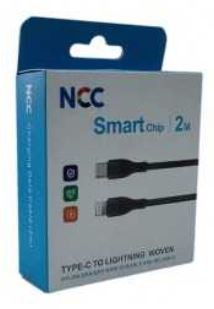 USB kaabel NCC Woven "USB-C to Lightning" (27W) 2m must