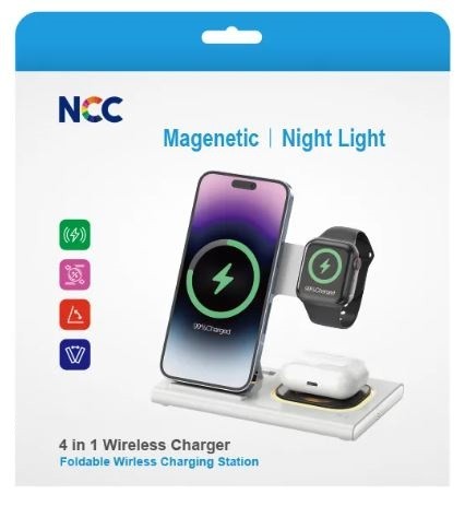 Juhtmevaba charging station NCC 4in1 (Phone,Watch,Pods)