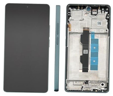 LCD screen Xiaomi Redmi Note 13 Pro 4G/Poco M6 Pro 4G koos touch screen koos frame Forest Roheline original (service pack)