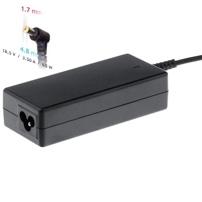 Laadija sülearvutile Akyga AK-ND-09 (18.5V / 3.54A 65W 4.8 x 1.7mm) HP 1.2m