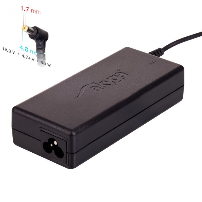 Laadija sülearvutile Akyga AK-ND-08 (19V / 4.74A 90W 4.8 x 1.7mm) HP 1.2m