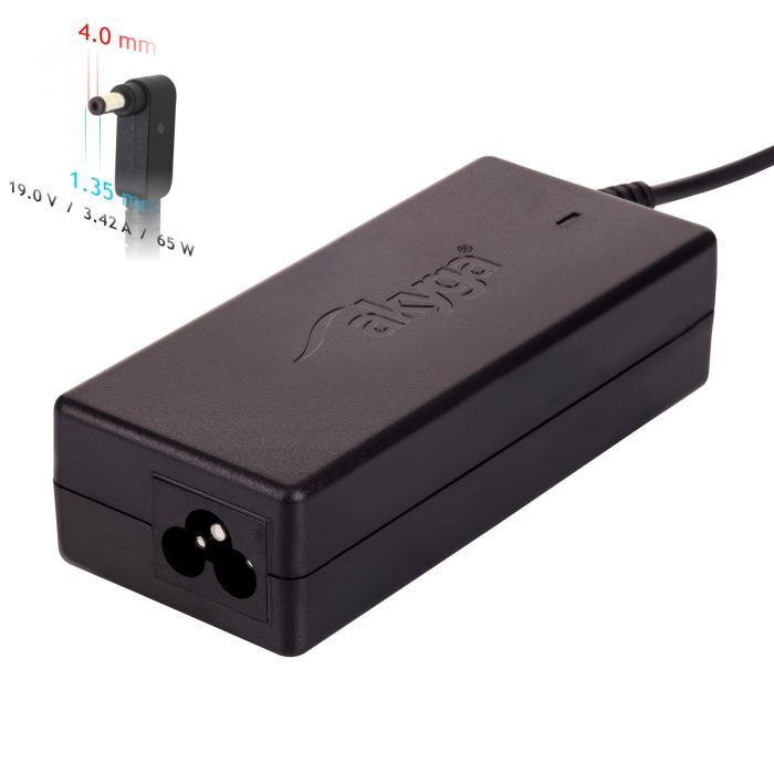 Laadija sülearvutile Akyga AK-ND-55 (19V / 3.42A 65W 4.0 x 1.35mm) ASUS 1.2m