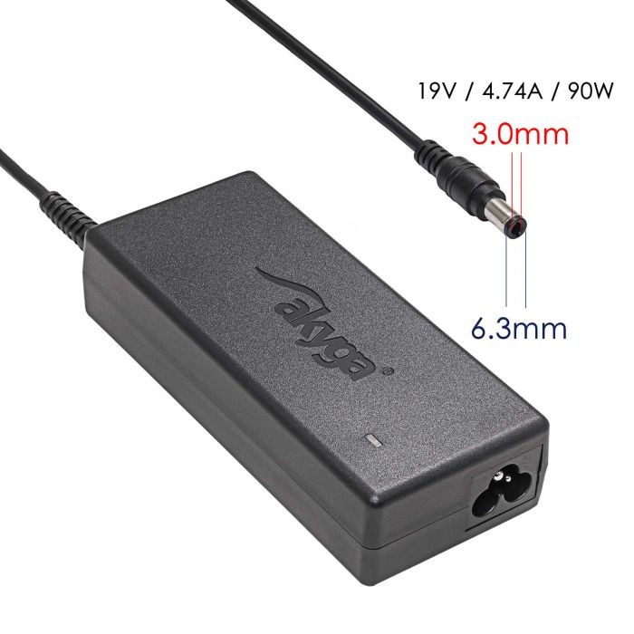 Laadija sülearvutile Akyga AK-ND-27 (19V / 4.74A 90W 5.5 x 3.0mm + pin) SAMSUNG 1.2m