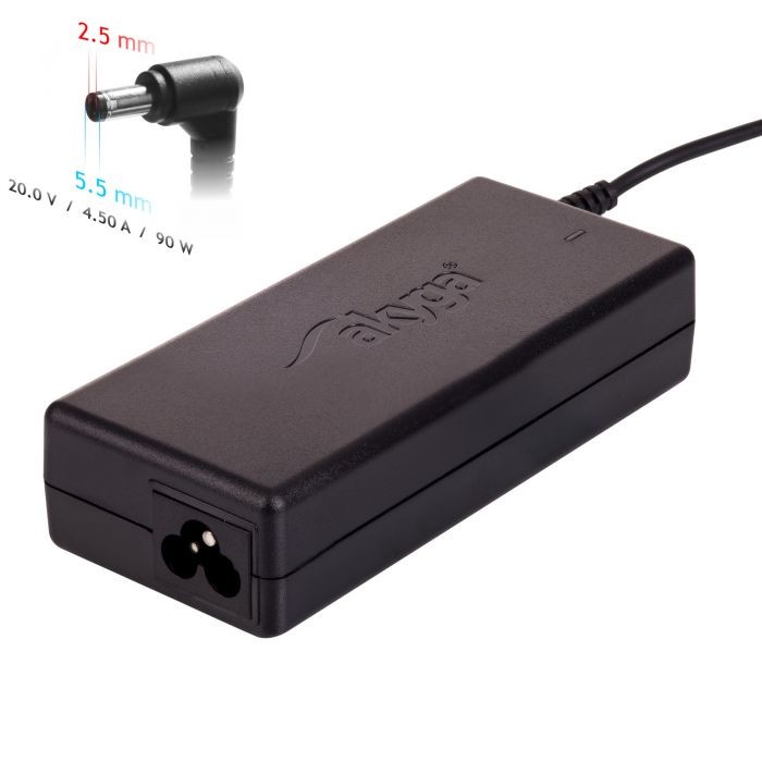 Laadija sülearvutile Akyga AK-ND-71 (20V / 4.5A 90W 5.5 x 2.5mm) LENOVO 1.2m