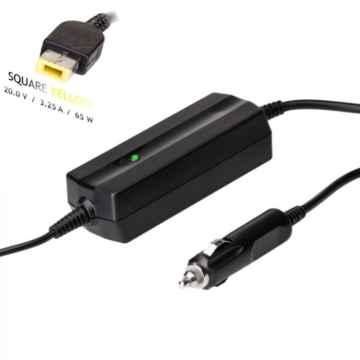 Autolaadija jaoks laptop Akyga AK-ND-41 (20V / 3.25A 65W) Slim Tip LENOVO 1.2m