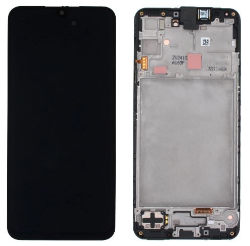 LCD screen Samsung A165 A16 4G koos touch screen ja frame Must original (service pack)
