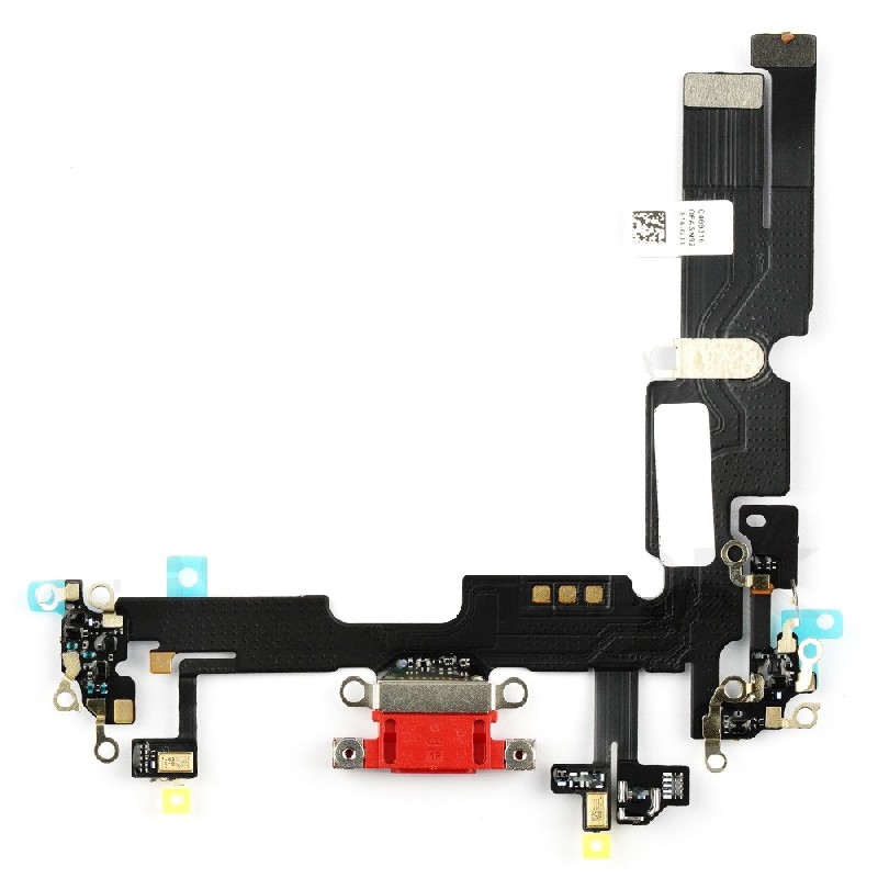 Flex jaoks iPhone 14 Plus jaoks charging connector koos microphone Punane ORG