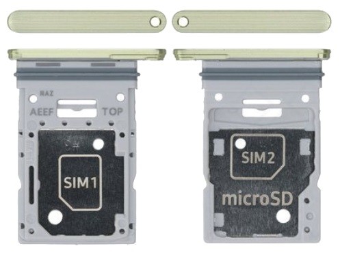 SIM-kaardi hoidja Samsung A556 A55 5G Awesome Lemon originaal (teeninduskomplekt)