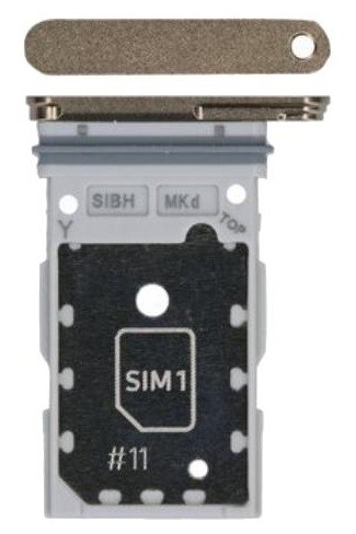 SIM card holder Samsung S928 S24 Ultra Dual Kollane original (service pack)