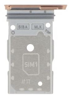 SIM card holder Samsung S921 S24/S926 S24 Plus Dual Sandstone Oranž original (service pack)