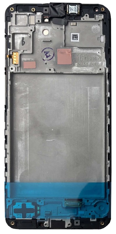 LCD screen Samsung A166 A16 5G koos touch screen ja frame Must original (service pack)
