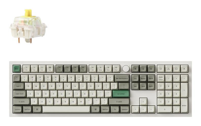 Juhtmevaba klaviatuur KEYCHRON Q6 Max RGB Shell White Q6M-P4