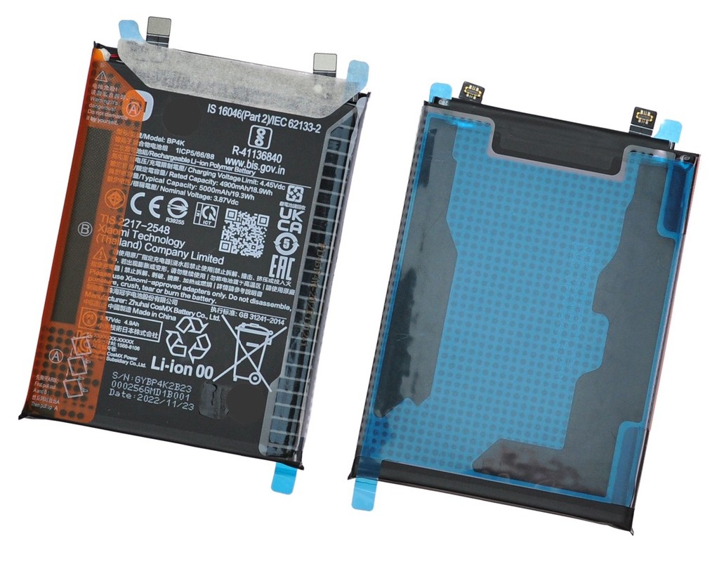 Aku original Xiaomi Redmi Note 12 Pro 5G/Poco X5 Pro 5G/Poco F5 5G 5000mAh BP4K (service pack)