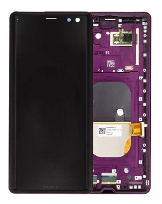 LCD ekraan Sony Xperia XZ3 H8416/H9436 puuteekraaniga raamiga Bordeaux Red originaal (kasutatud Grade A)