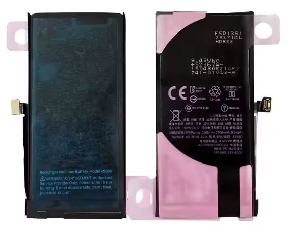 Aku ORG jaoks iPhone 13 Mini 2406mAh Self-Diagnosable koos sticker