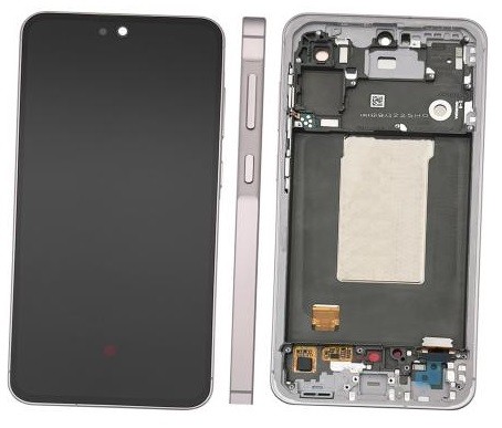 LCD screen Samsung A566 A56 5G koos touch screen ja frame Awesome Roosa original (assembled service pack)