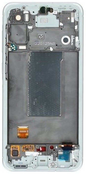 LCD screen Samsung A566 A56 5G koos touch screen ja frame Awesome Lightgrey original (assembled service pack)