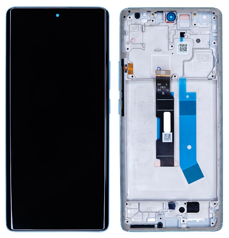 LCD screen Xiaomi Redmi Note 14 Pro 4G koos touch screen koos frame Ocean Sinine original (service pack)