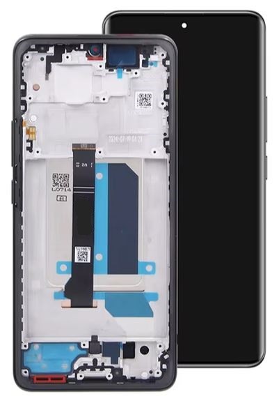 LCD screen Xiaomi Redmi Note 14 Pro+ 5G koos touch screen koos frame Midnight Must original (service pack)