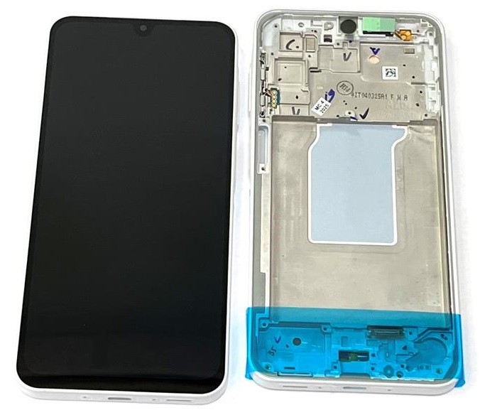 LCD screen Samsung A266 A26 5G koos touch screen ja frame Must original (service pack)