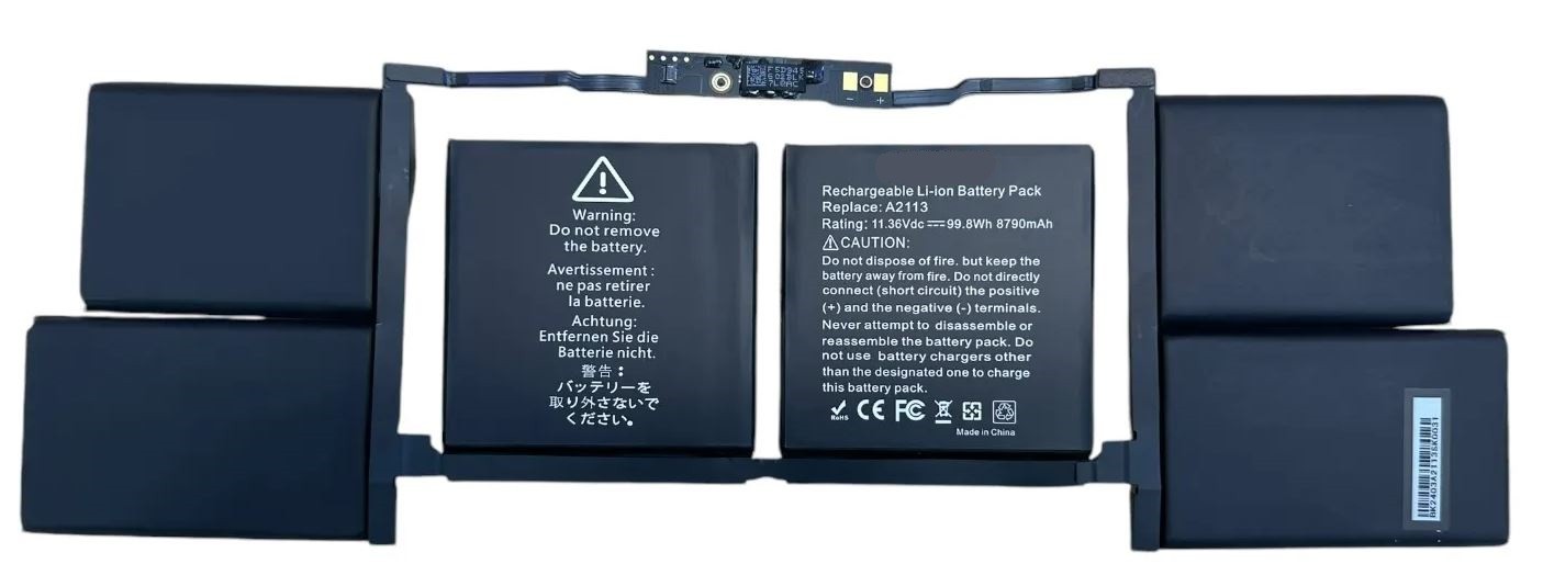 Aku ORG jaoks A2113/A2141 (MacBook Pro 16 2019 2020)