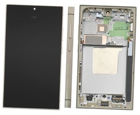 LCD screen Samsung S928 S24 Ultra koos touch screen ja frame Titanium Hall/Oranž/Lilla original (assembled service pack)