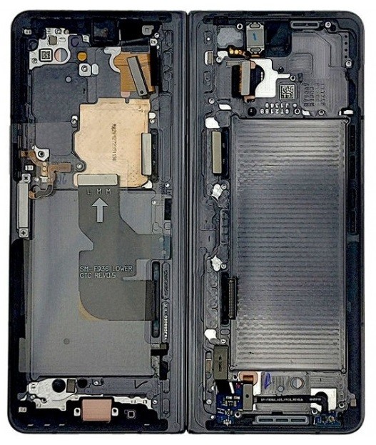 Middle housing Samsung F936 Z Fold4 5G Phantom Must originalus (used Grade B)