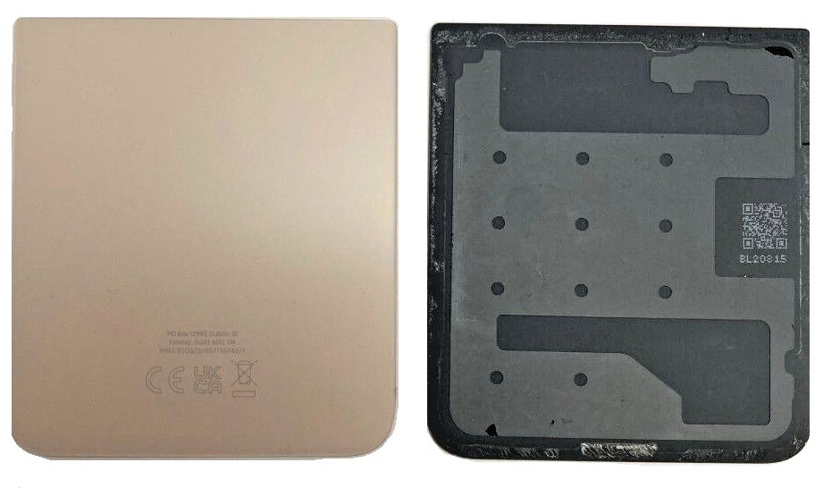 Back down ümbris jaoks Samsung F721 Z Flip4 5G Roosa Kuldne original (used Grade B)