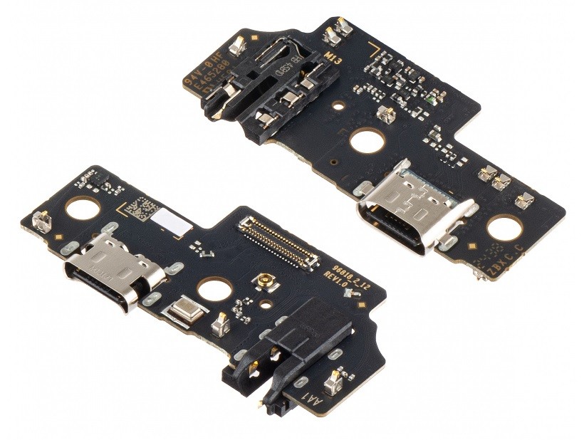 Flex Samsung A055 A05 laadimispistikule, mikrofonile, kõrvaklappide pistikule originaal (service pack)