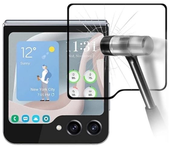 Screen protection glass "5D Full Glue" Samsung F731 Z Flip5 Outer must bulk