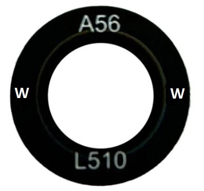 Samsung A566 A56 5G lens jaoks camera Must (lens Wide) 1pcs (service pack)
