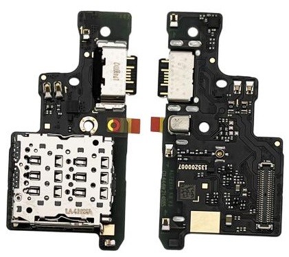 Flex Xiaomi Redmi Note 14 4G koos charging connector ja microphone, SIM card contact original (service pack)