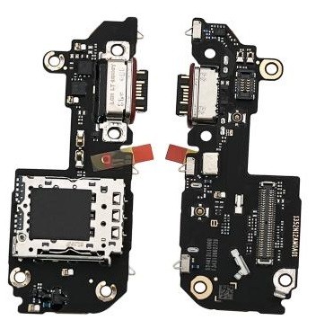 Flex Xiaomi 14T koos charging connector ja microphone, SIM card contact original (service pack)
