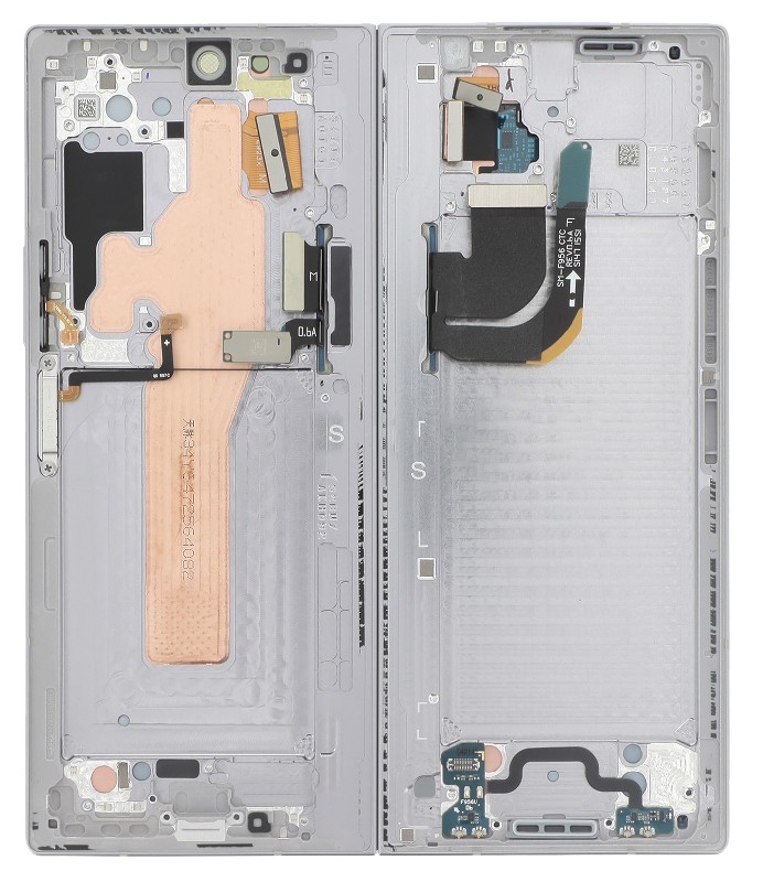 LCD screen Samsung F956 Z Fold6 5G koos touch screen (Inner) Hõbedane Shadow original (used Grade C)
