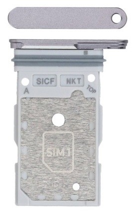 SIM card holder Samsung S931 S25/S936 S25 Plus Dual Hõbedane Shadow original (service pack)