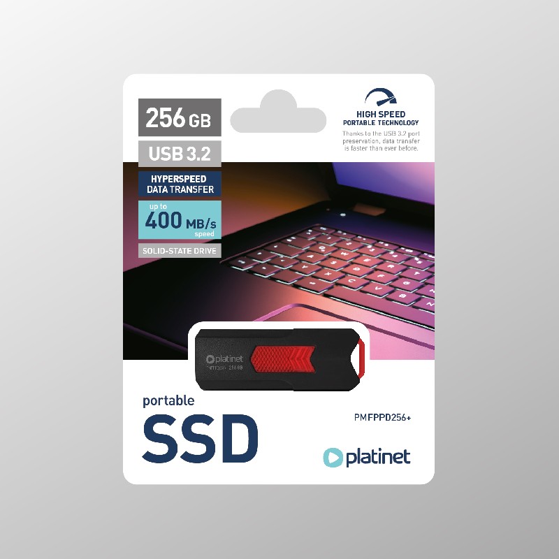 SSD USB mälupulk Platinet 256GB (USB 3.2; 400MB/s)