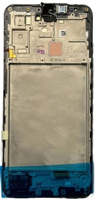 LCD screen Samsung A176 A17 5G koos touch screen ja frame Must original (service pack)